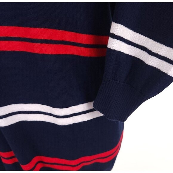Paul & Shark Yachting Striped 1/2 Zip Sweater L Mens Navy Blue Collection $375 - Picture 7 of 15